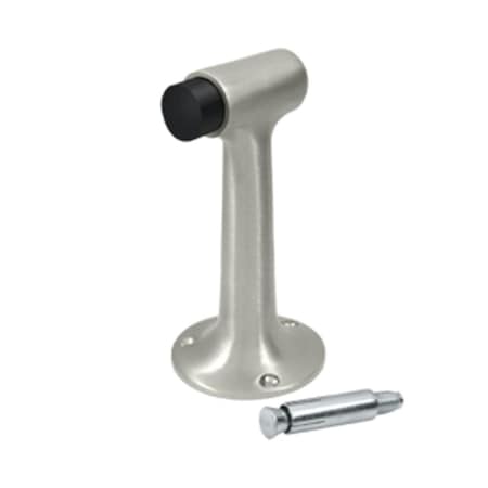 Patioplus 6 in. Heavy Duty Floor Mount Bumper, Satin Nickel - Solid PA2667107